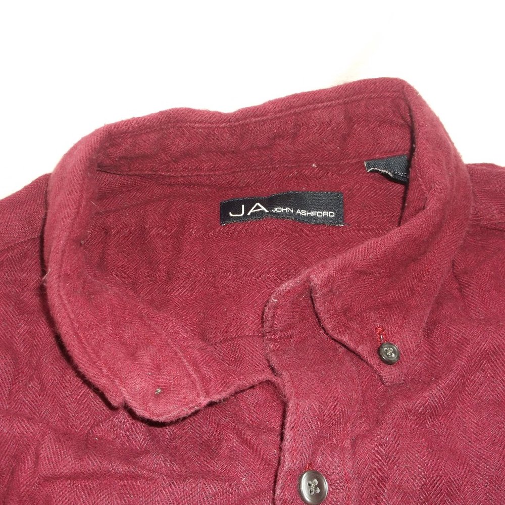 John Ashford Flannel Button Down Shirt - M
